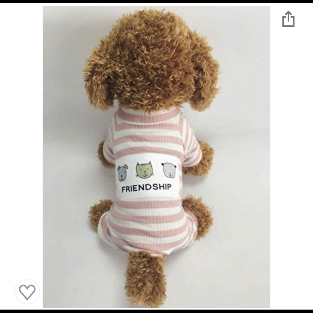 Dog PJS Clothes for Small Dogs Girl Puppy Pajamas - Picture 4 of 7